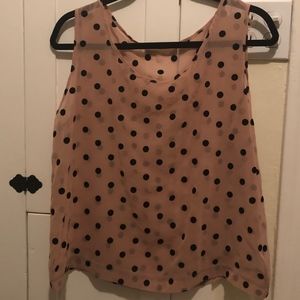 Polka Dot Chiffon Top - Great Condition